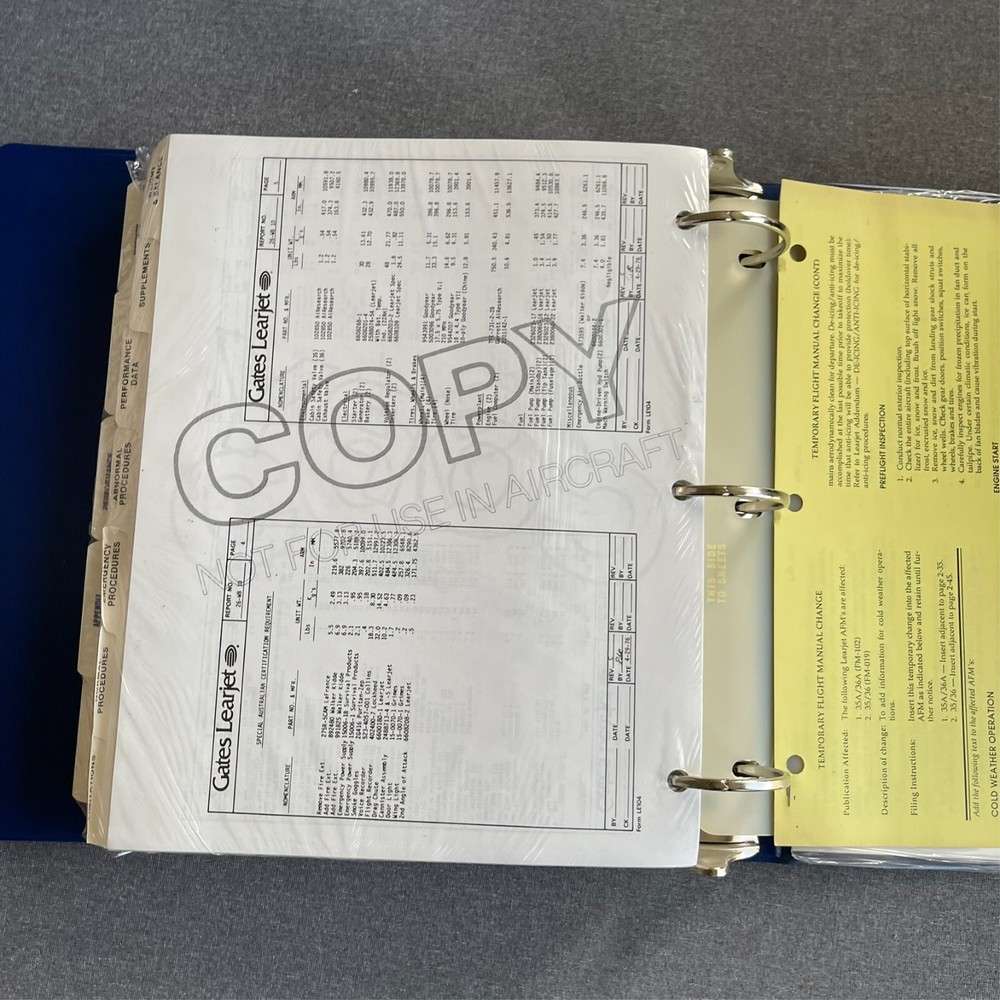 Flight Safety International Cheyenne Pilot Initial Training Syllabus 1990