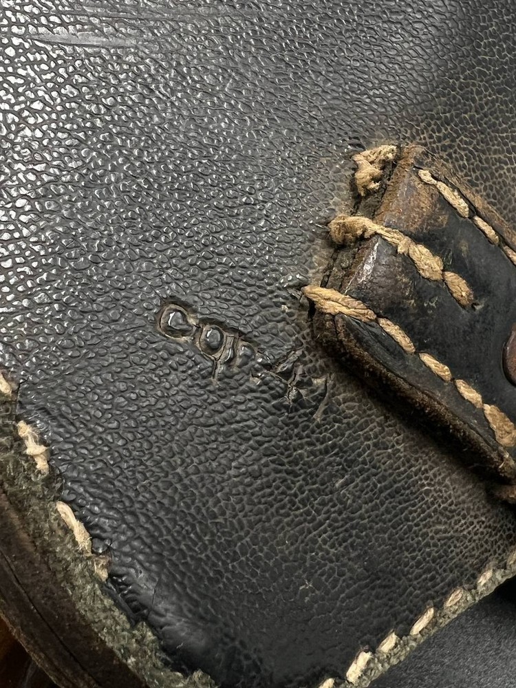 German Folding Entrenching Tool in Carrier.