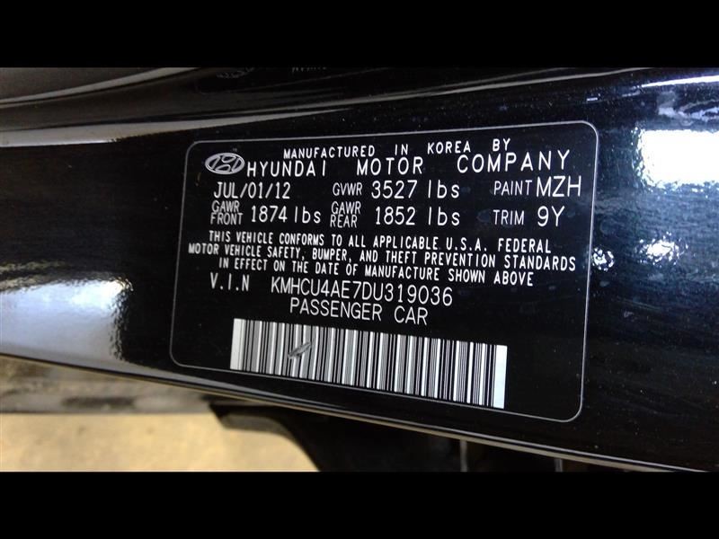 ACCENT 2013 Headrest 344153