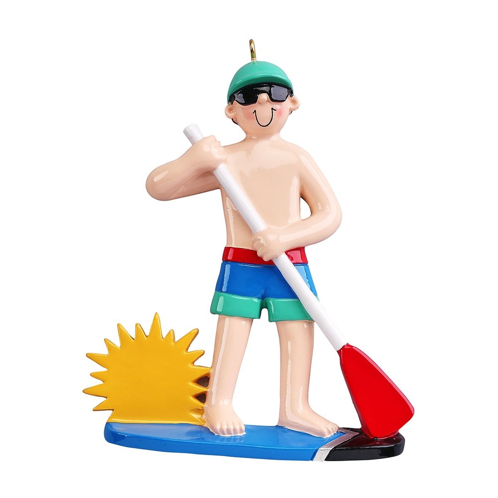 Paddleboard Guy Personalized Christmas Ornament