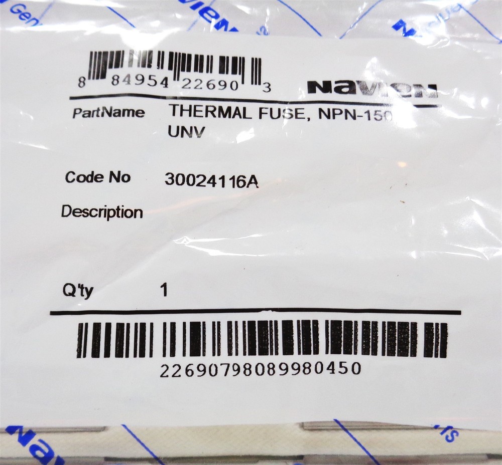 Navien 30024116A Thermal Fuse for NPN-150U Tankless Water Heaters NEW