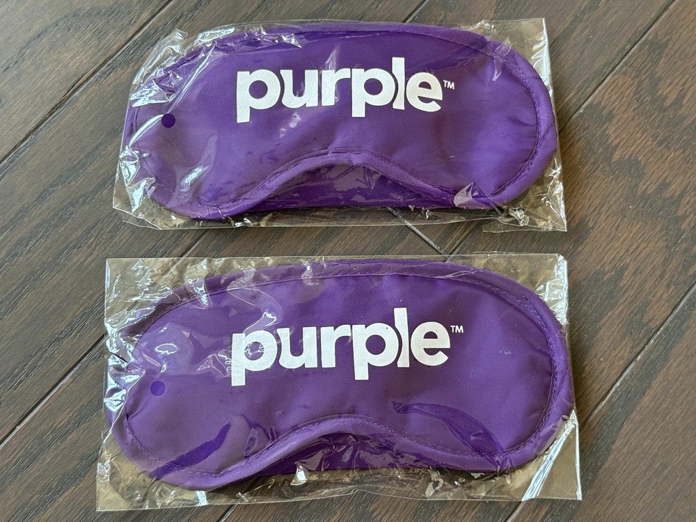 2x Purple Sleep Masks