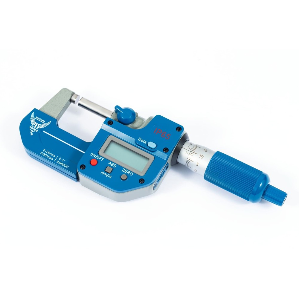 PEC Tools IP65 Absolute Origin Digital Micrometer 0-1"