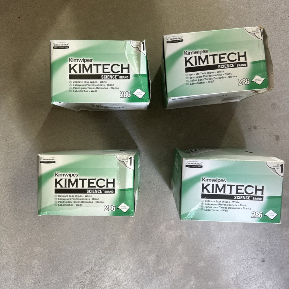 KIMTECH ‎KCC34155 Delicate Task Wipers - White (4 Packs Of 286)