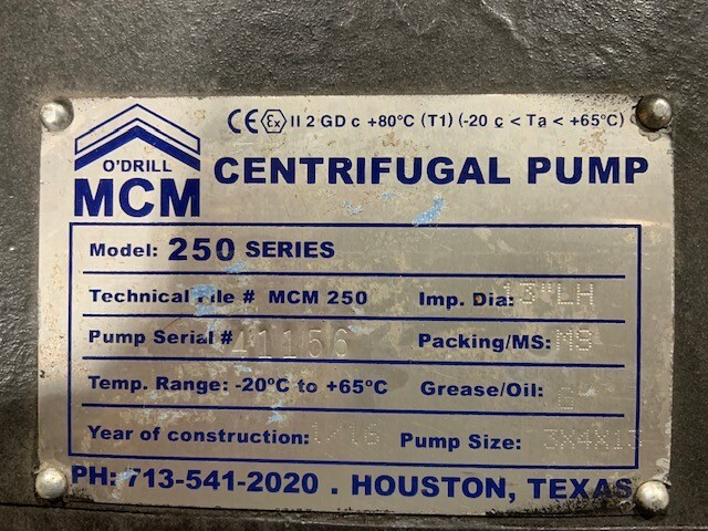 MCM ODRILL SLURRY PUMPS