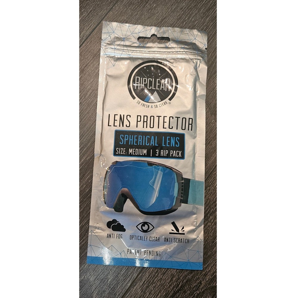 Ripclear Lens Protector Spherical Lens Medium Size Goggles 3 Rip Pack