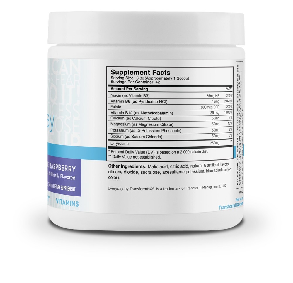 TransformHQ Hydration 42 Servings (Blue Raspberry) - Electrolytes