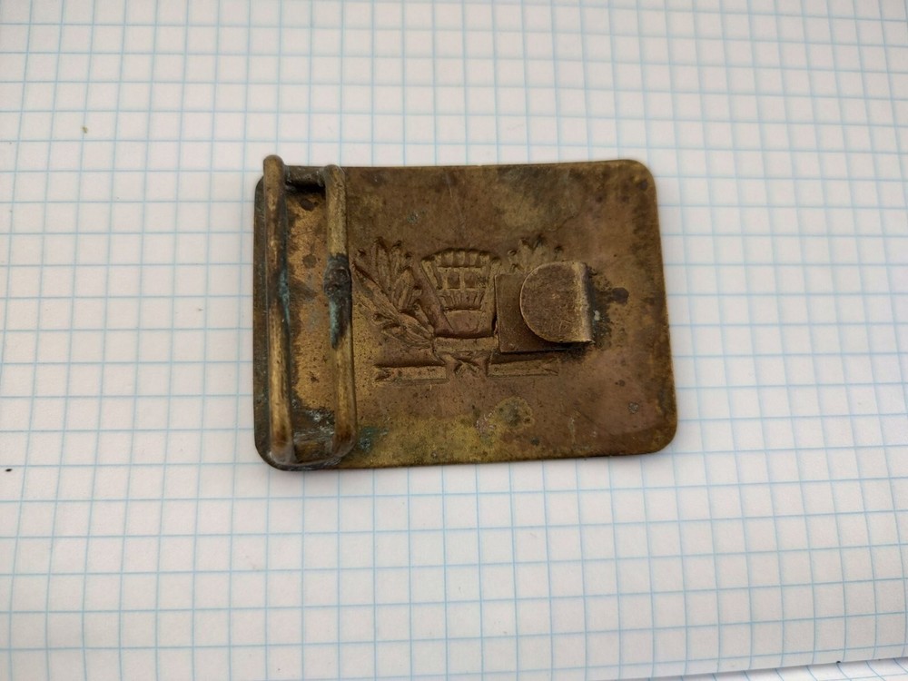 Soviet schoolboy's belt buckle