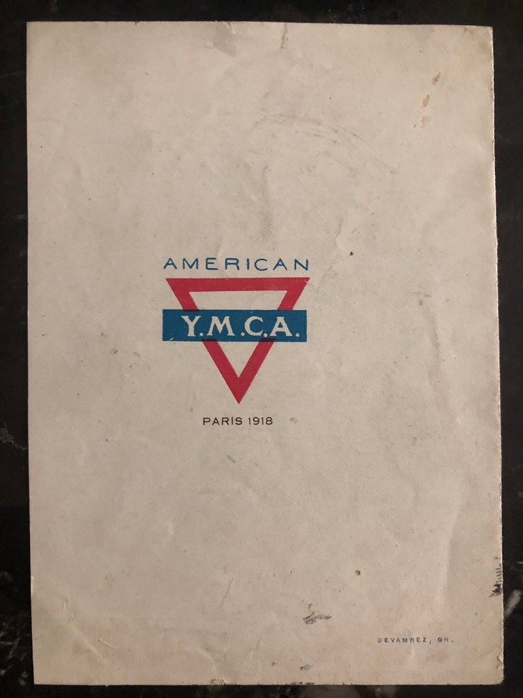 Original USA WW 1 General Jack Pershing Leaflet Lets Get Where We're Going YMCA
