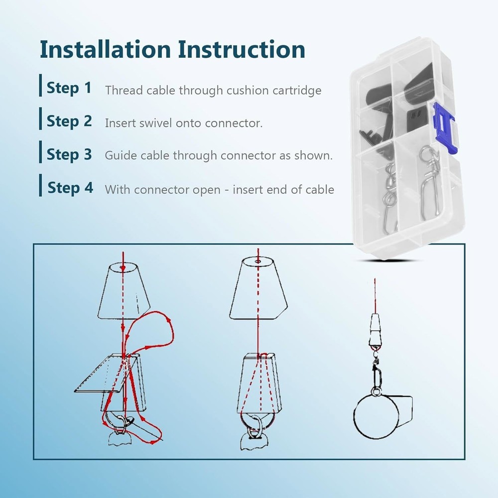 For Downrigger, Reduce Shock 2-Pack 2250141 Line Terminator Downrigger Accessory
