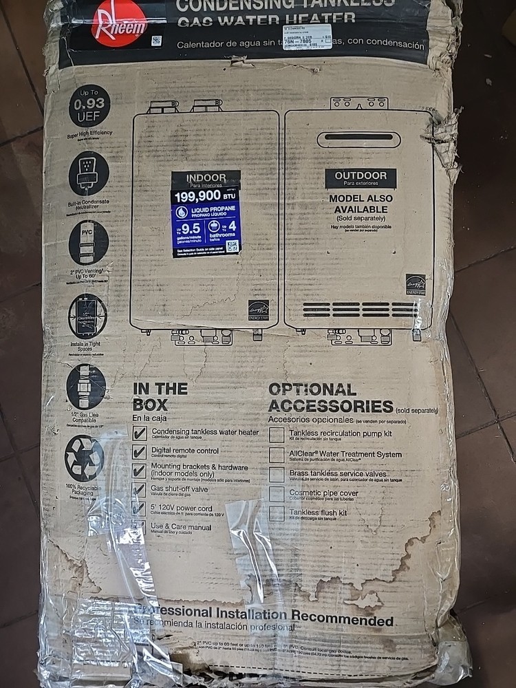 READ* Rheem PRESTIGE series Model: RTGH-95DVLP-2