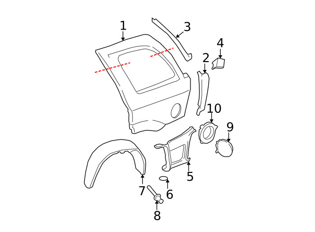 Genuine GM Tail Lamp Pocket 15157234