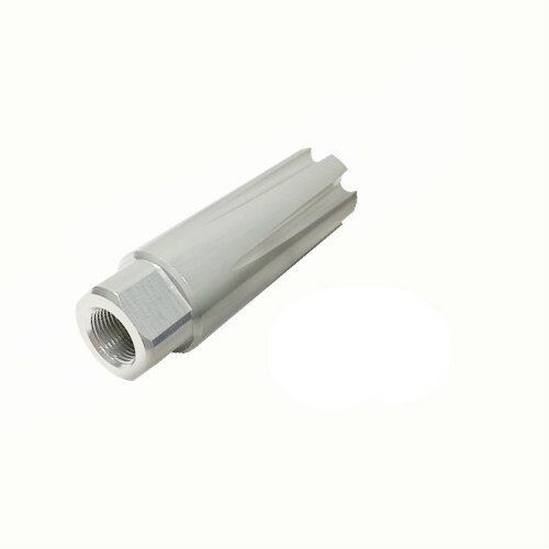 Silver 5/8''x24 Thread Low Concussion Muzzle Brake Aluminium For .308