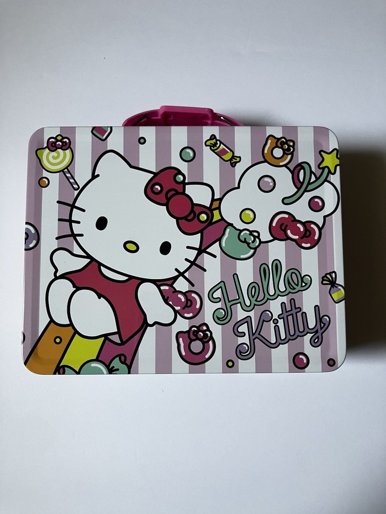 Sanrio Hello Kitty Embossed Tin Lunchbox