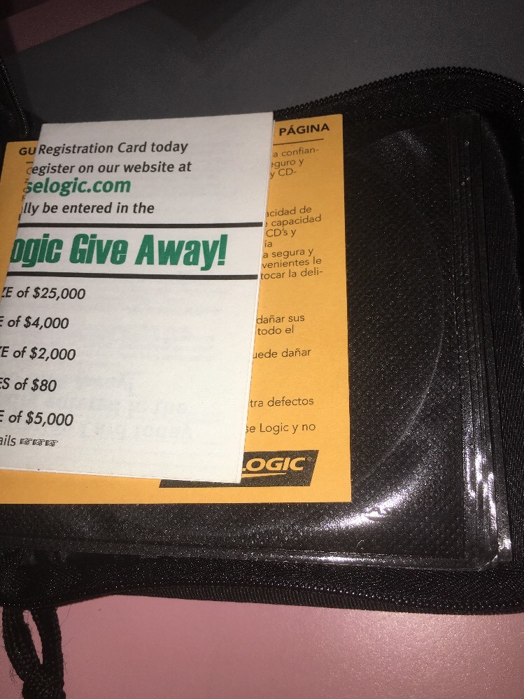 Case Logic Black Cd Case-SHIPS SAME BUSINESS DAY