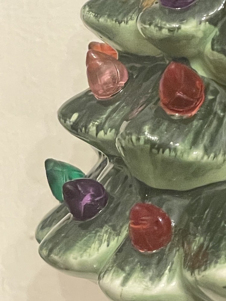 CERAMIC NIGHT LIGHT CHRISTMAS TREE LIGHTS 5” PLUG IN WALL