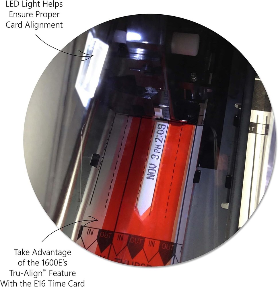 Time Clock Machine and Document Stamp, Employee Clock in and Out System for S...