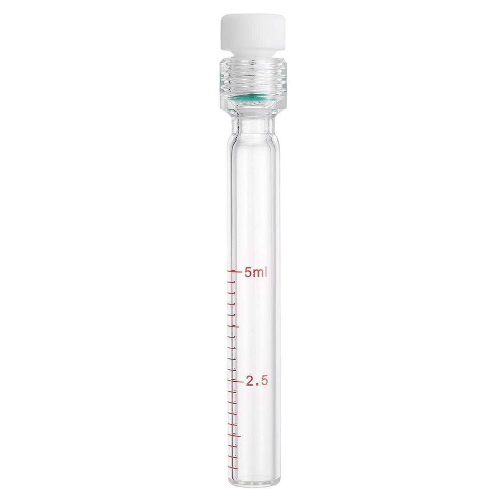 5ml Flat Bottom Heavy Wall Pressure Bottle with Full Scale, Clear