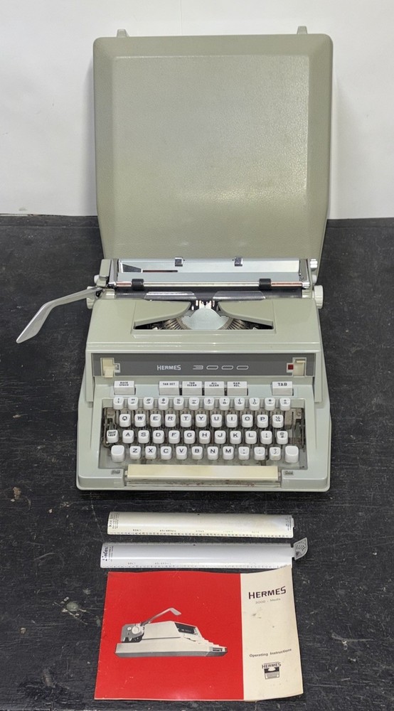 HERMES 3000 TYPEWRITER Clean Selling As Is Untested Likely Works