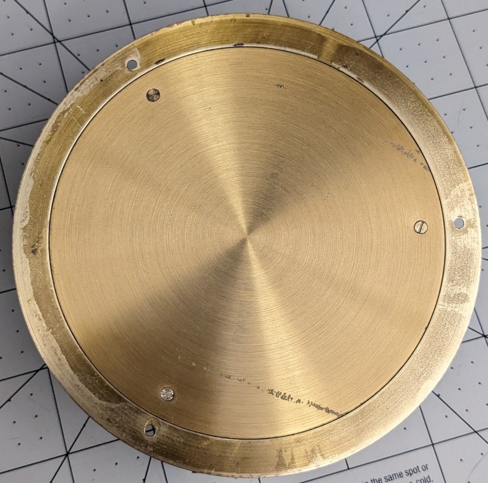 Weems & Plath The Cutter Collection Quartz Clock Brass