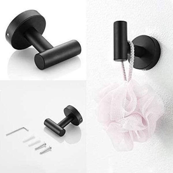 3-Pieces Bathroom Hardware Set in Matte Black