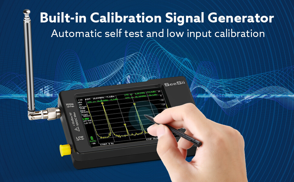 TinySA Spectrum Analyzer 100kHz to 960MHz MF/HF/VHF UHF Tiny Frequency Analyzer