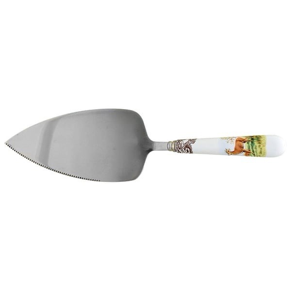 Spode Woodland Cake Server W/Stainless Blade