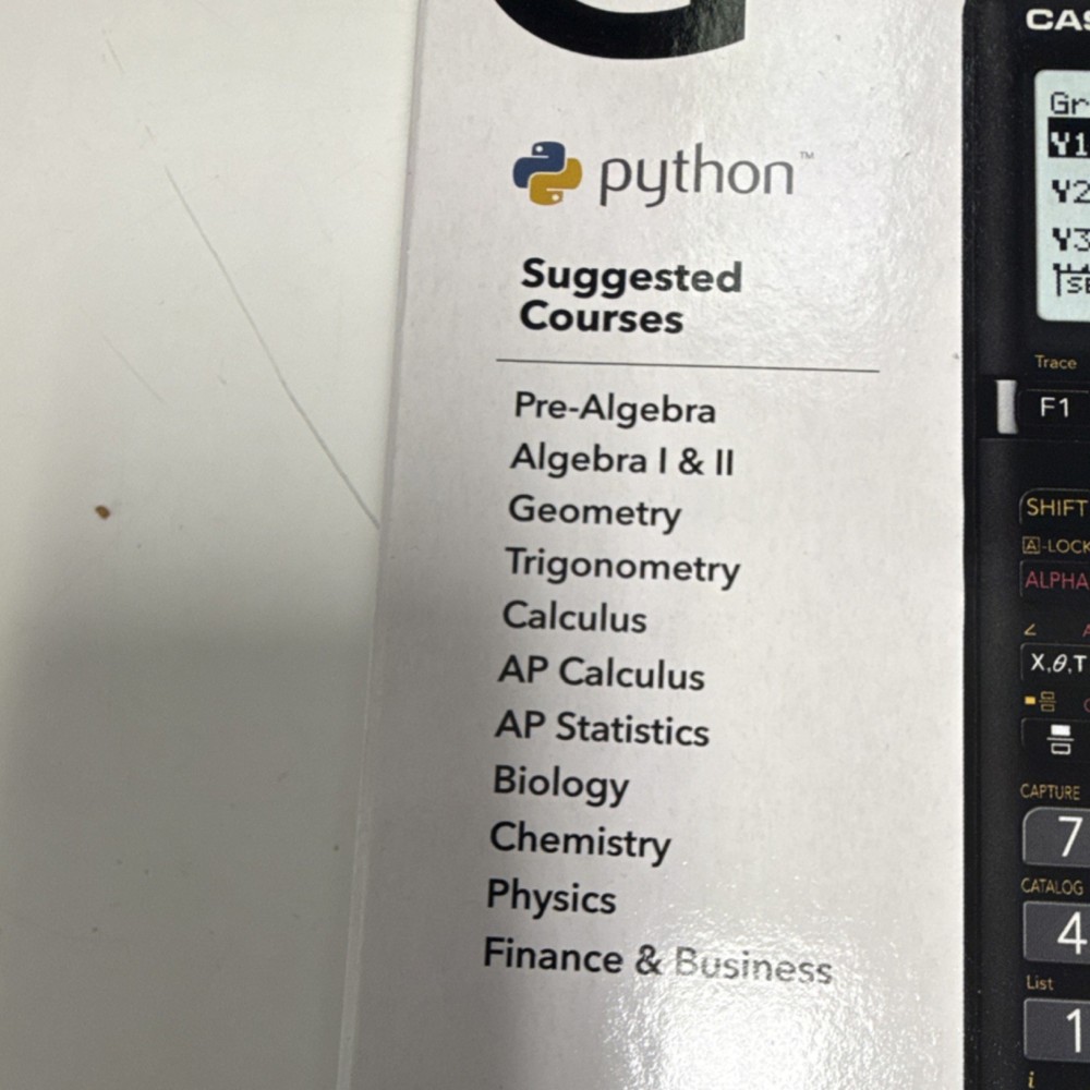 Casio fx-9750GIII Graphing Calculator Python LCD Display Statistics Financial