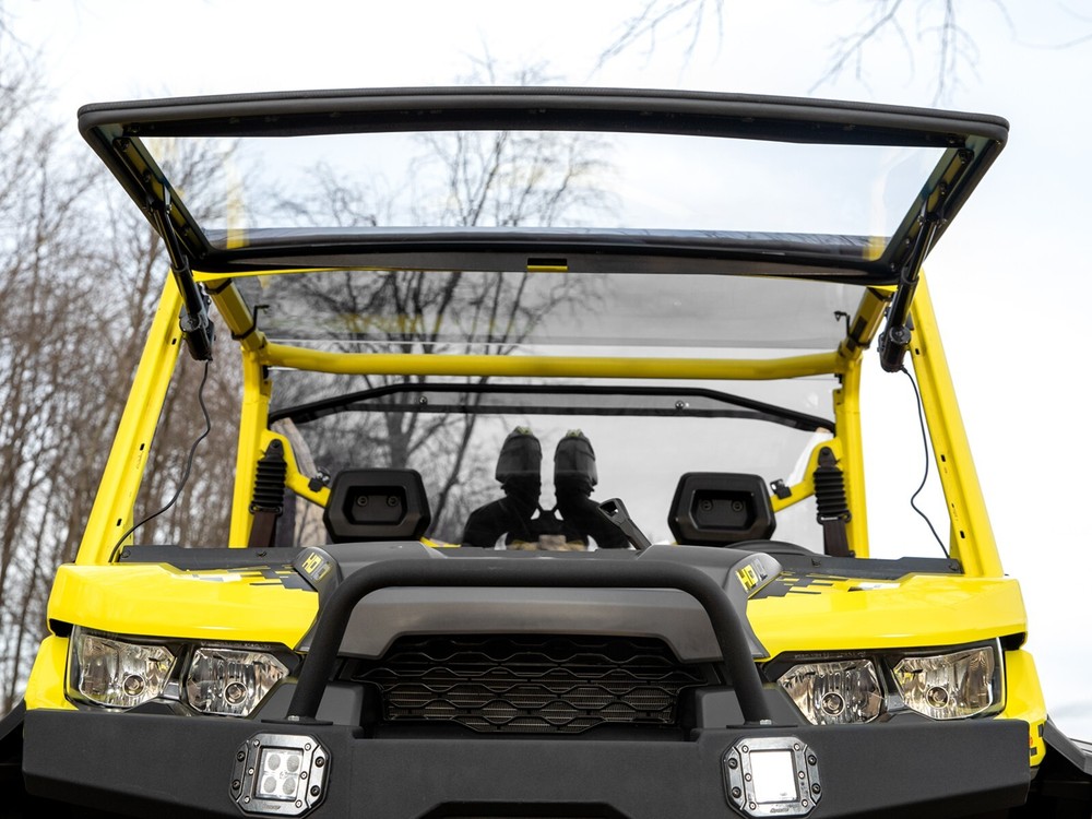 SuperATV Powered Flip Windshield for Can-Am Defender (2017+)