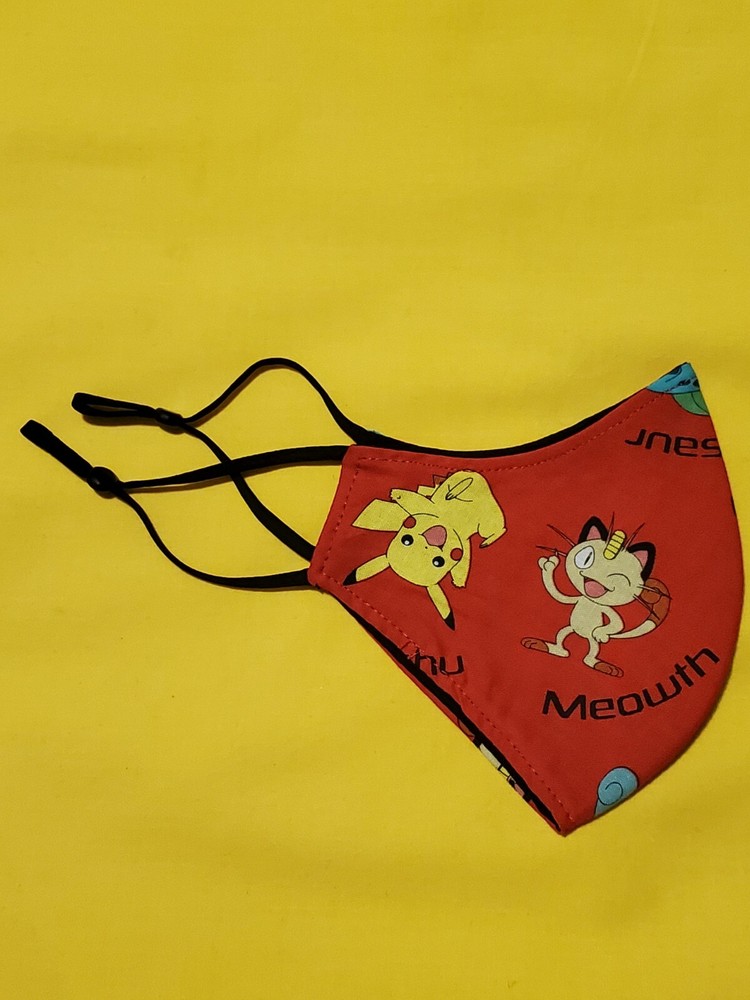 Youth Pokemon Adjustable Face Mask