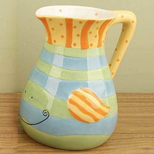 Smiling Fish - Ceramic Water Pitcher 12318