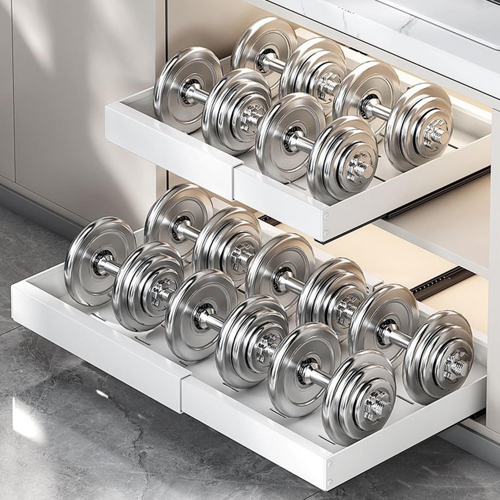 Pull Out Cabinet Drawer Kitchen Organization Adhesive Sliding Tray