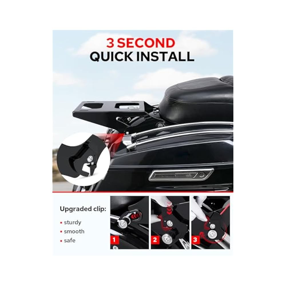 For Corrosion,Resistant Tour Pack Mount, 3mm Thicker ~