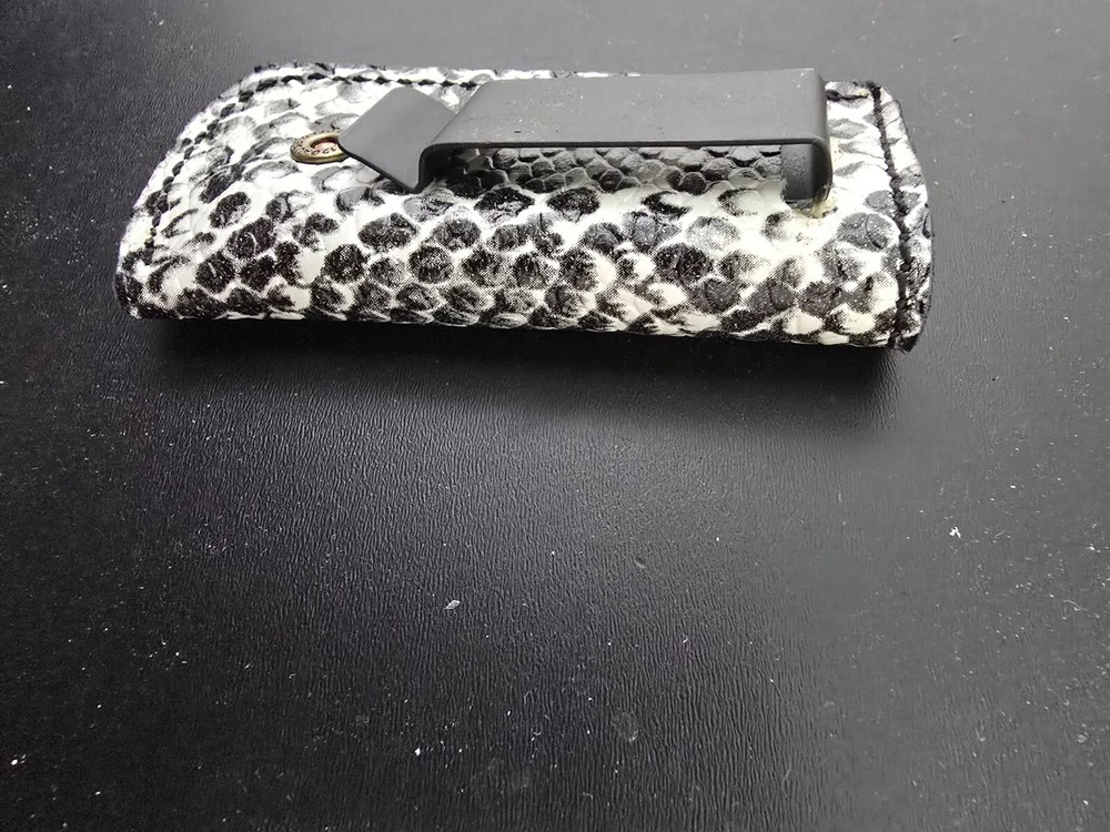 Leather Belt sheath Knife Boker Trapper CUSTOM Left pull Old Timer Case Knives