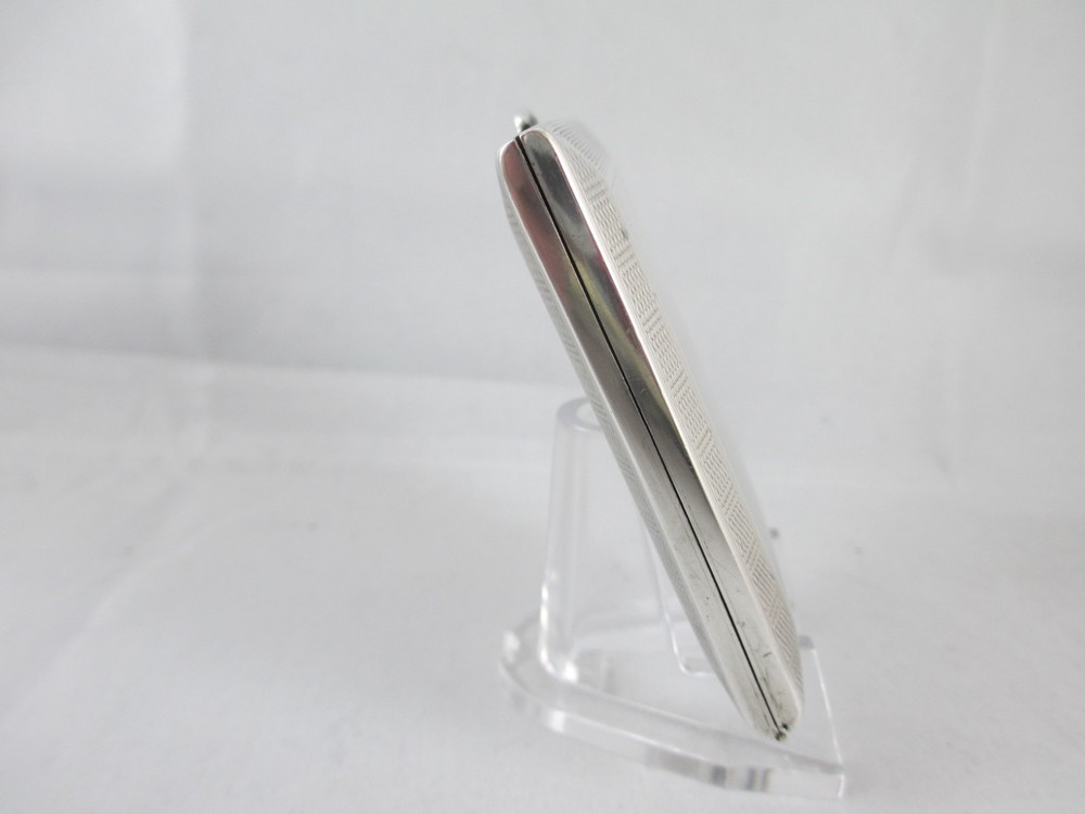ART DECO SOLID SILVER, GEORGE V MATCH BOOK CASE, WILLIAM NEALE, BIRM. 1925