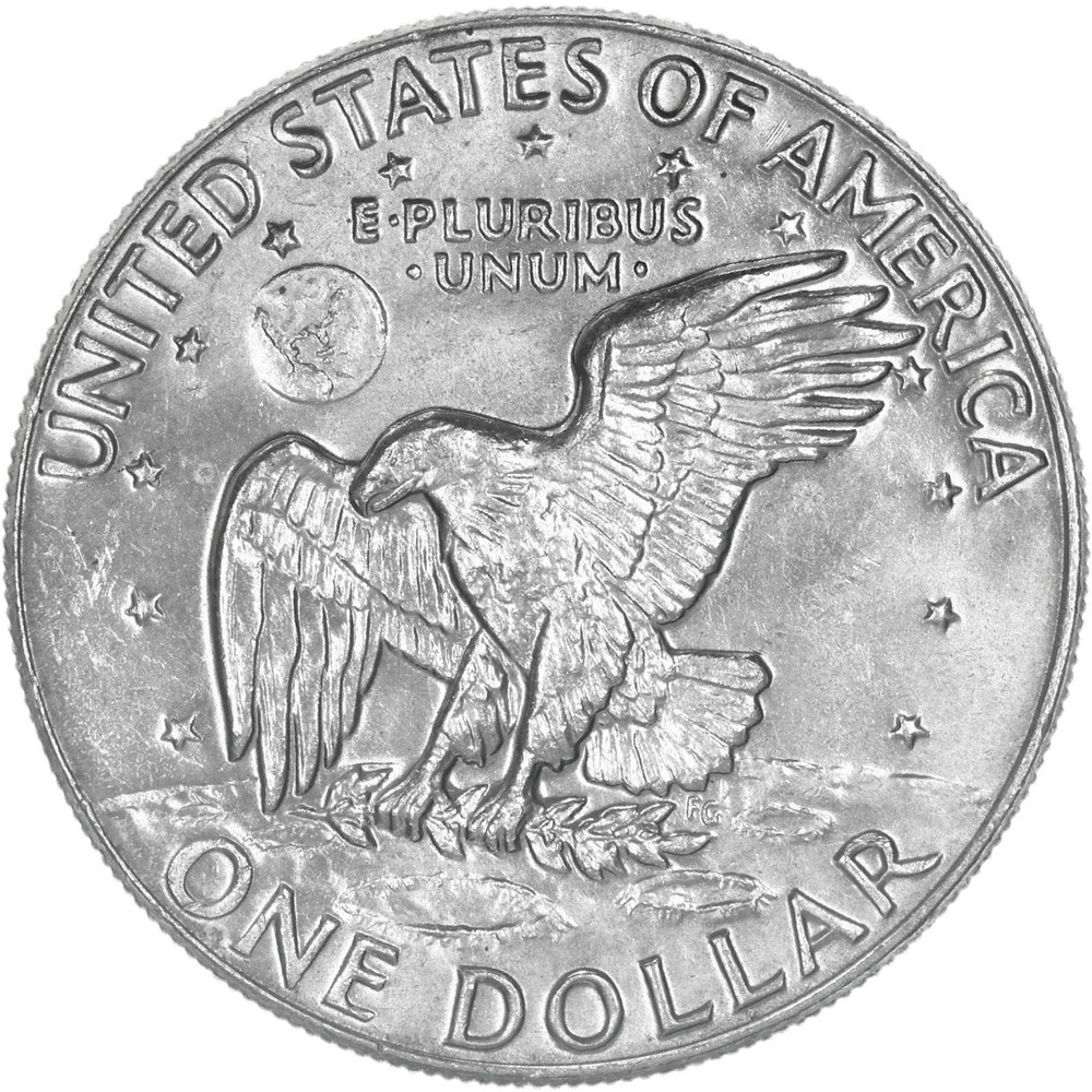 1977 D Eisenhower Dollar AU Ike