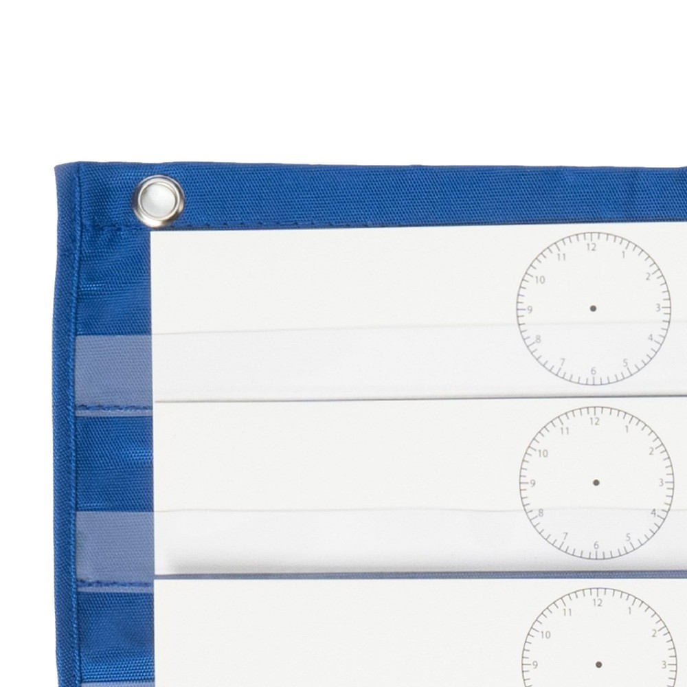School Smart Classroom Schedule Pocket Chart - 14 Pockets, Cards & Guide