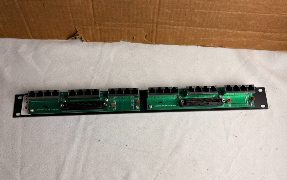 StudioHub+ RJ21 Tiny Tie Line Left Ethernet Panel 24-Port
