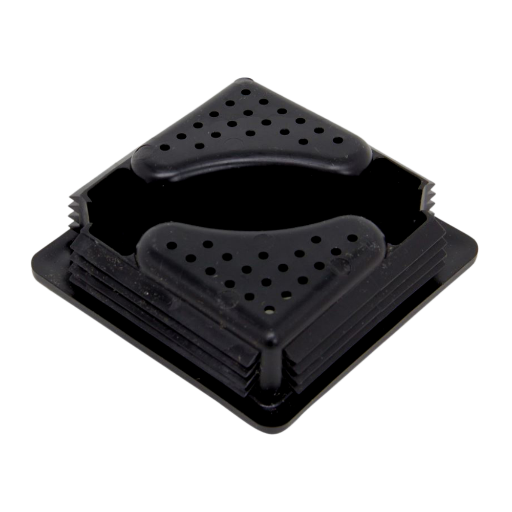 RV/Camper - 2 Squeeze Grip Locking Bumper Plug/Cap, 4" Square