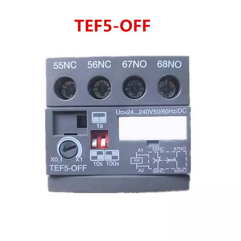 ABB electrifying delay head TEF5-OFF contactor timer module time delay relay