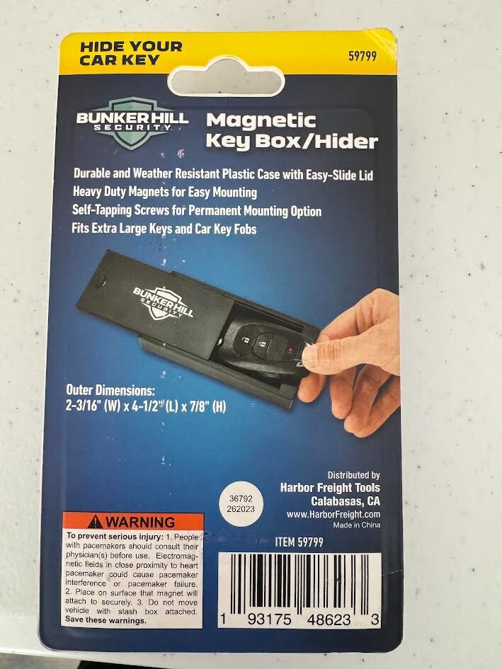 magnetic key box/hider