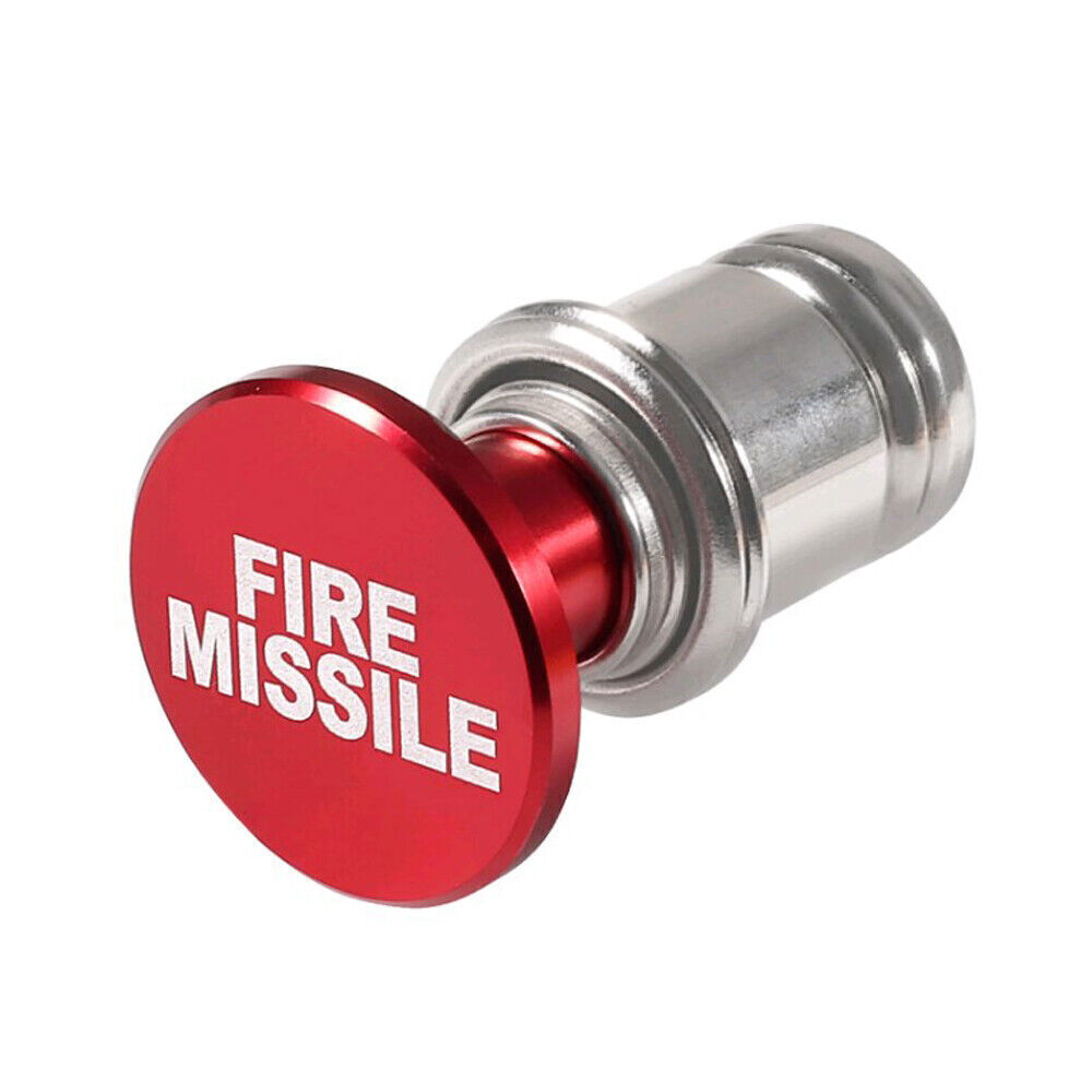 FIRE MISSILE EJECT Car Cigarette Lighter Replace Dustproof Plug Cover Aluminum