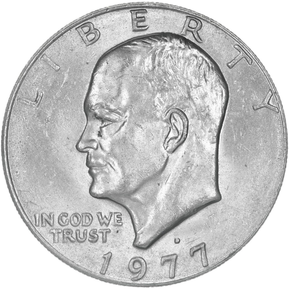 1977 D Eisenhower Dollar AU Ike