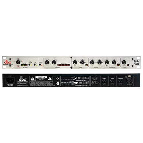 dbx286s Vocal Processor: Mic Preamp, Compressor, De-Esser & Enhancer - Silver