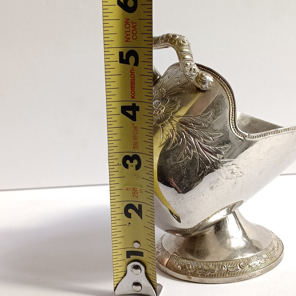 Antique Silverplated Sugar Scuttle No Scoop