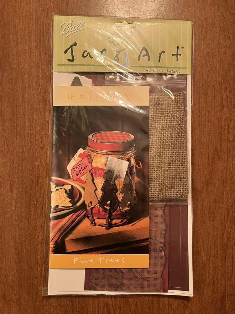 Ball Jar Art - Pine Trees