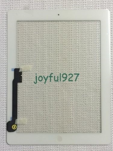 White Adhesive Replacement Digitizer Touch Screen Glass For iPad 3 3rd + Tools
