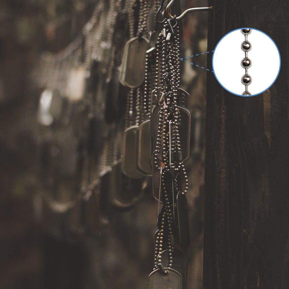 2pack Beaded Pull Chain Extension with Connector 10 Feet Beaded Roller Chain