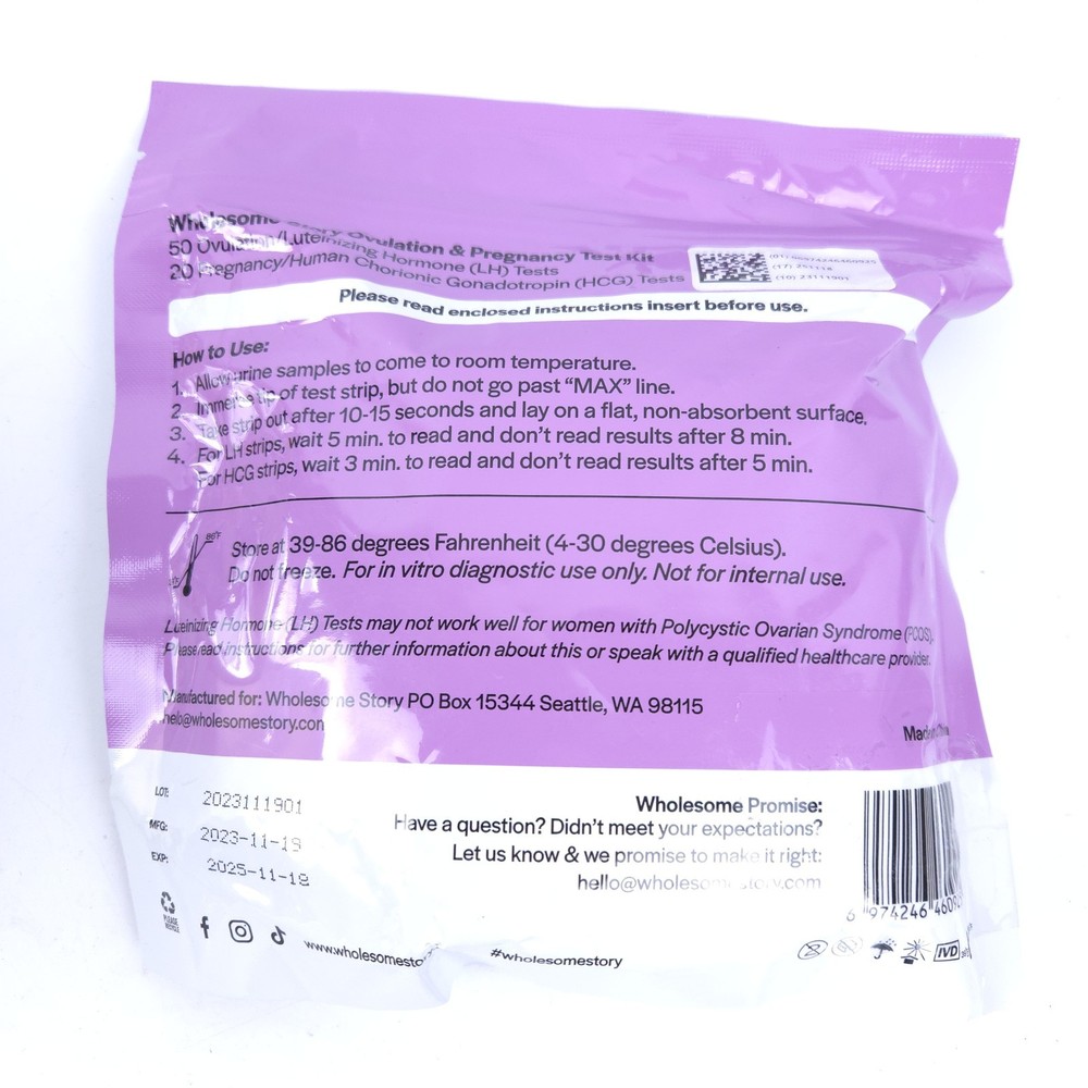Ovulation & Pregnancy Test Strips Combo Kit 70 Tests Total Accurate & Easy NEW