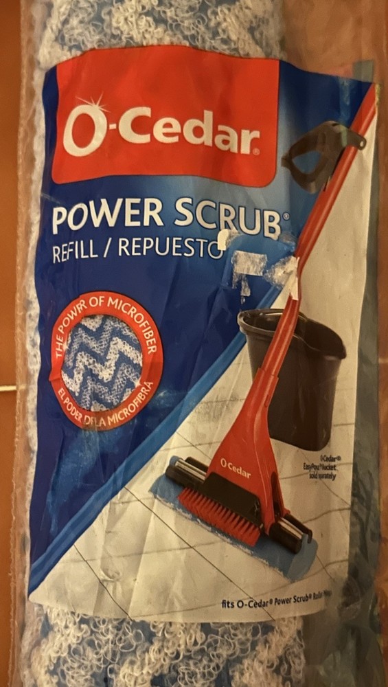 O Cedar Power Scrub Microfiber Refill Mop Head New Sealed
